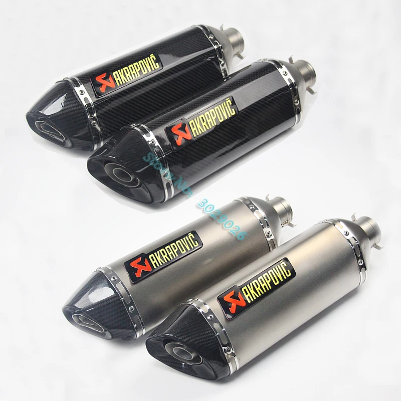 

Inlet 36- 51mm Universal Exhaust Muffler Pipe For R1 R6 ZX6R ZX10R Most Motorcycle ATV Sticker Carbon Escape DB Killer