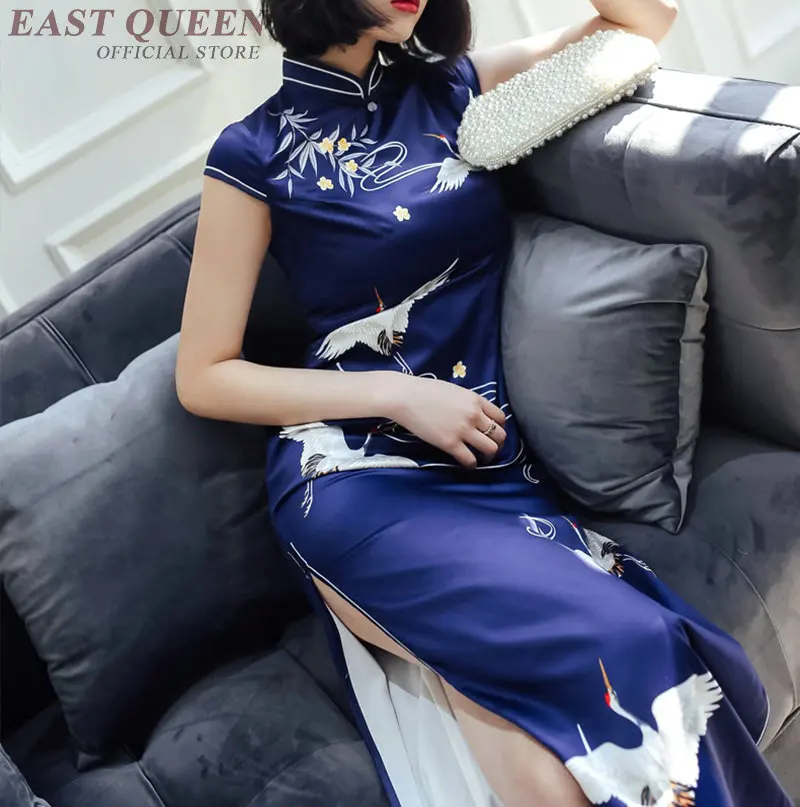Традиционное китайское платье одежда для женщин восточные современный Ци Пао аозай cheongsam японские кимоно гейши одежда AA4042