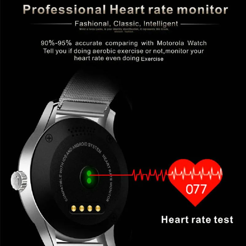 Greentiger K88H Bluetooth Smart Watch Heart Rate Monitor Fitness Tracker Smartwatch Sport Smart Bracelet For Android IOS