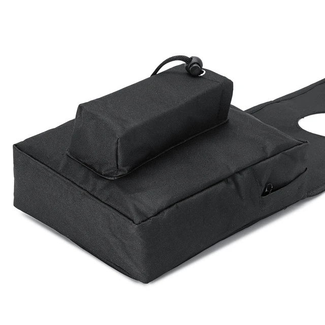 ATV Snowmobile Accessory Gas Tank SaddleBag Saddle Bags w/ Water Bottle Motorcycle Saddle Bags Black Oxford Cloth Waterproof
