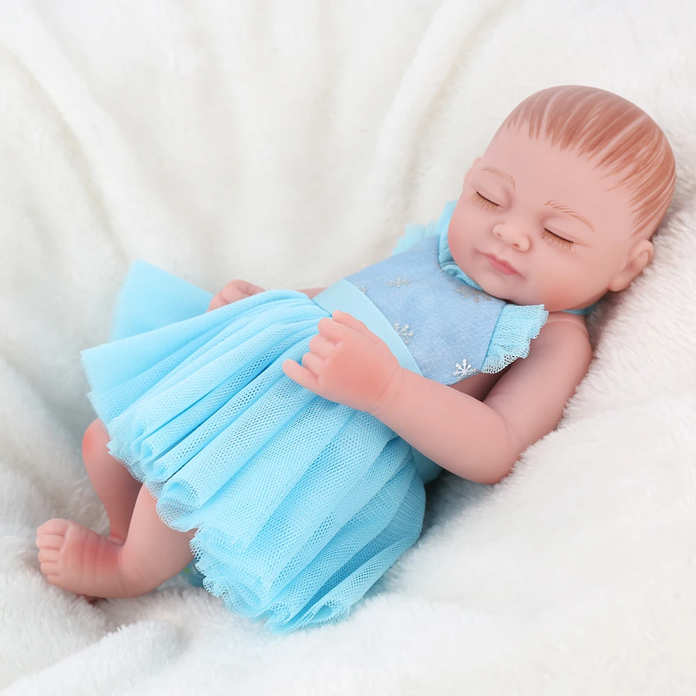 Reborn Baby Doll Toys Alive Bebe reborn Toddler Full silicone Play Toys Рождественский подарок ручной работы восхитительный 10 дюймов 25 см Playmates