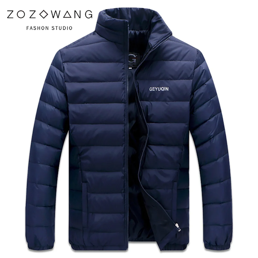 

Big Size 2019 White Duck Down Men's Winter Jacket Ultralight Down Jacket Outerwear Snow Warm Standing collar Brand Coat Parkas