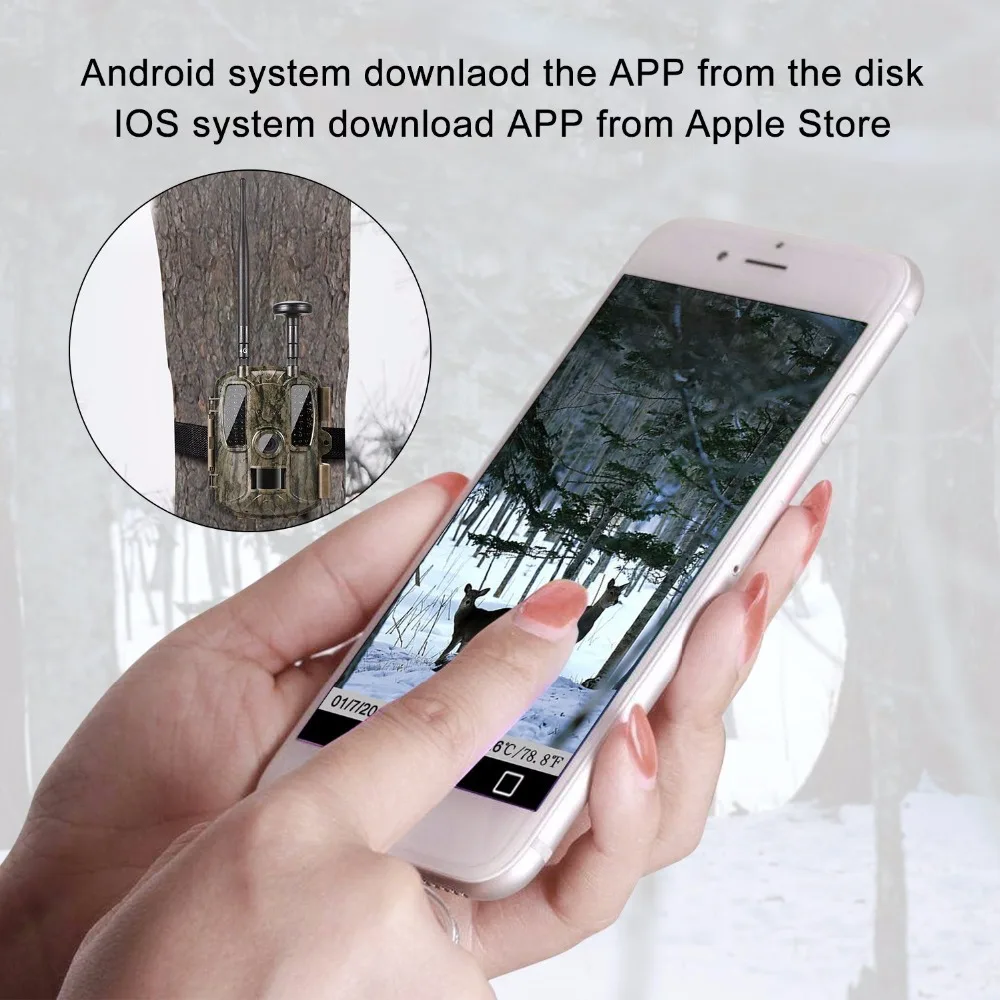 Newest GPS Hunting Camera Digital Video Camera Photo-Traps 4G FDD-LTE Hunting Trail Camera Trap Wild Camera Hunter Chasse (8)