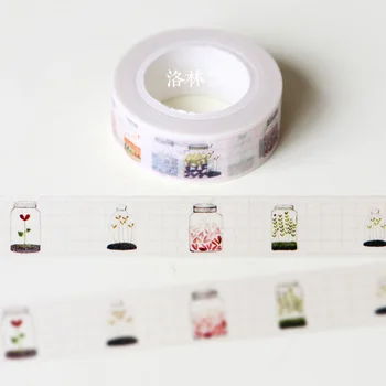 

Paper tape diy tape glass wishing bottle 1.5cmx10m wrapping labeling diary decoration notebook decor masking tape
