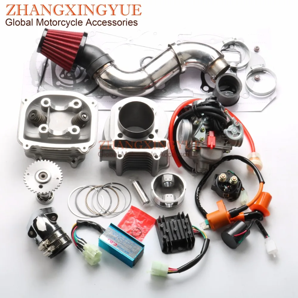 

180cc Non EGR Big Bore Kit Performance AC CDI PD24J Carburetor A11 Cam for GY6 150cc 157QMJ 61mm Chinese Scooter 4T