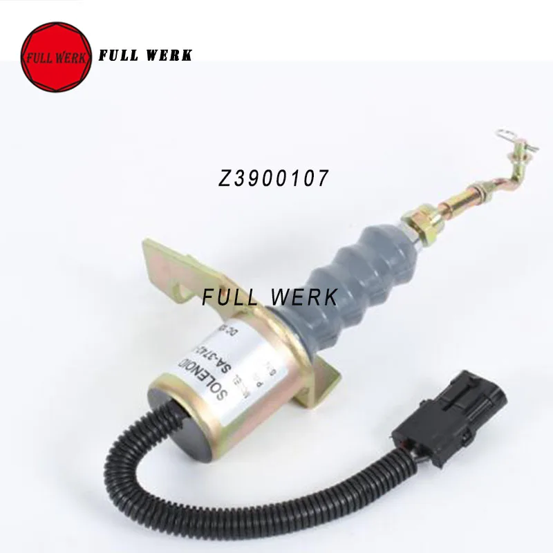 Fuel Stop Solenoid Valve Z3900107 for DEUTZ Bosch RSV governor & Perkins SA-3742-12 , 12V