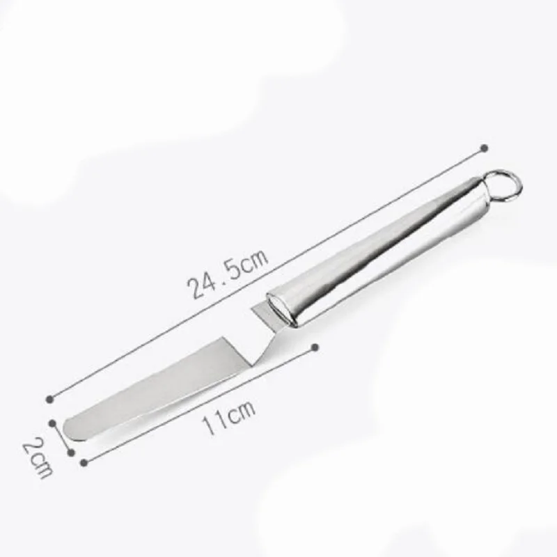 4 inch Hifuar 6/8/10 дюймов Нержавеющая сталь для крема шпатель для торт форма для выпечки тортов DIY украшения инструменты Кухня инструменты масляный торт для крема шпатель - Цвет: 4 inch