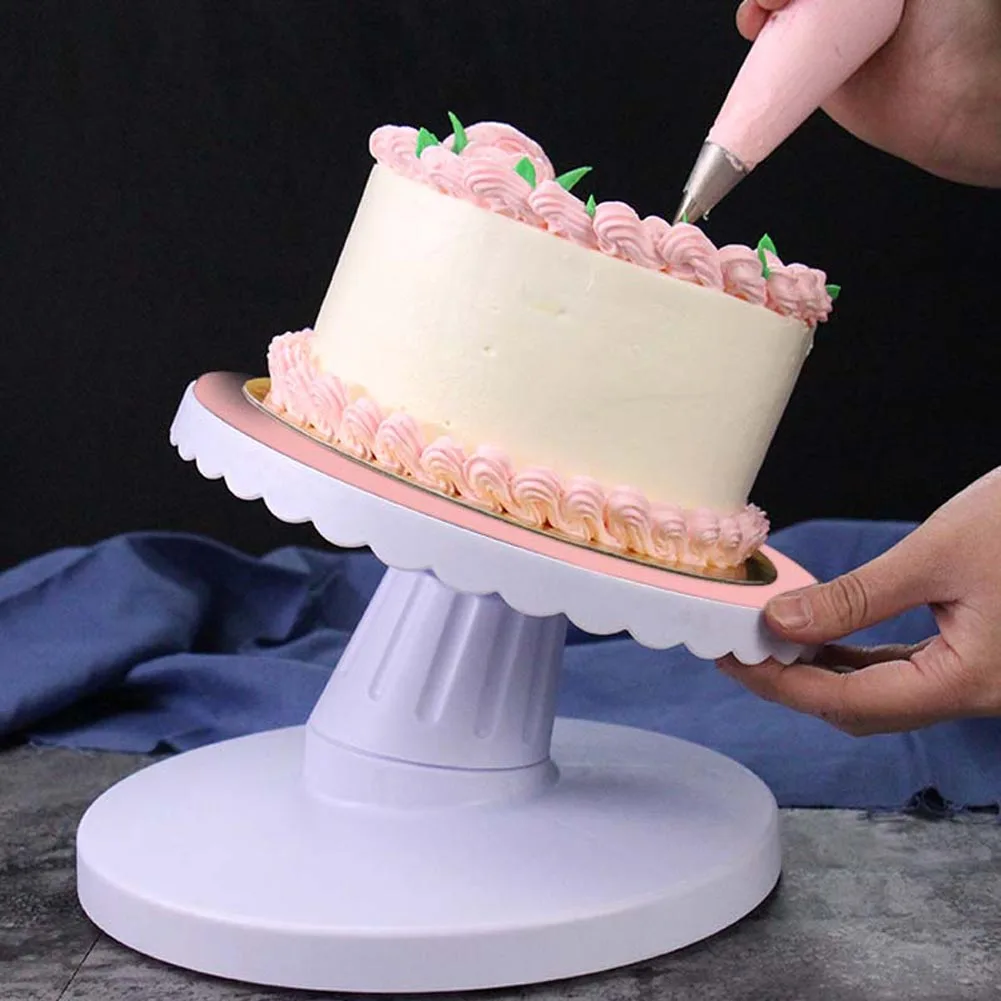

Hot Sale New Cake Turntable Platform Round Rotating 360 Degrees Decorating Base Tool TY
