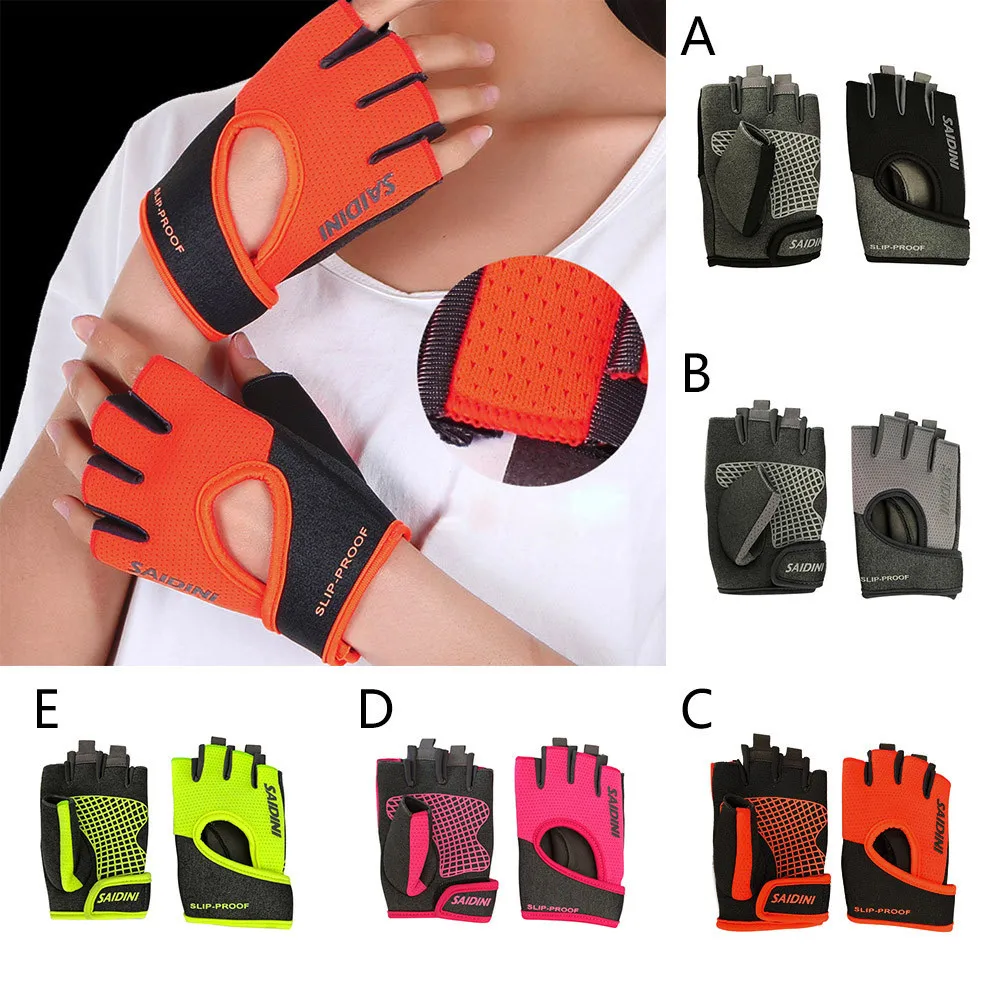 Hot Sale Bicycle Riding Men Women Outdoor Climbing Half Finger Gloves Cycling Gloves Summer Sports Fitness Shockproof Bike Glove