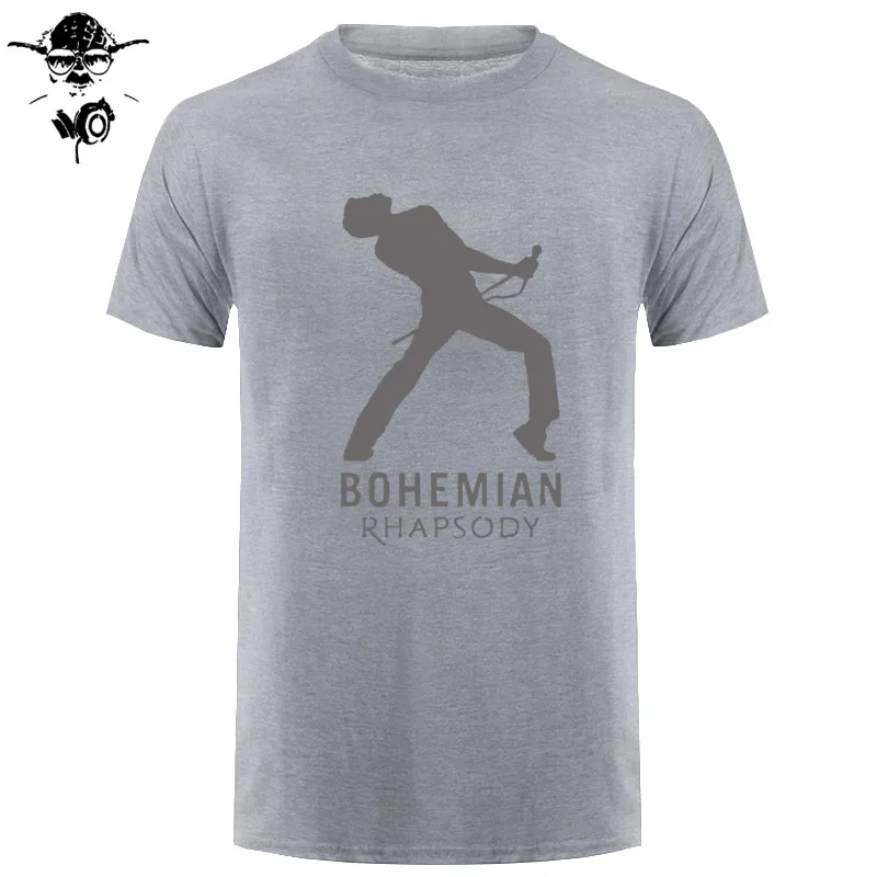 CAMISETA HOMBRE BOHEMIAN RHAPSODY Фильм Фредди Меркьюри MAGLIA футболка с надписью Queen короткий рукав хлопковая футболка рубашка