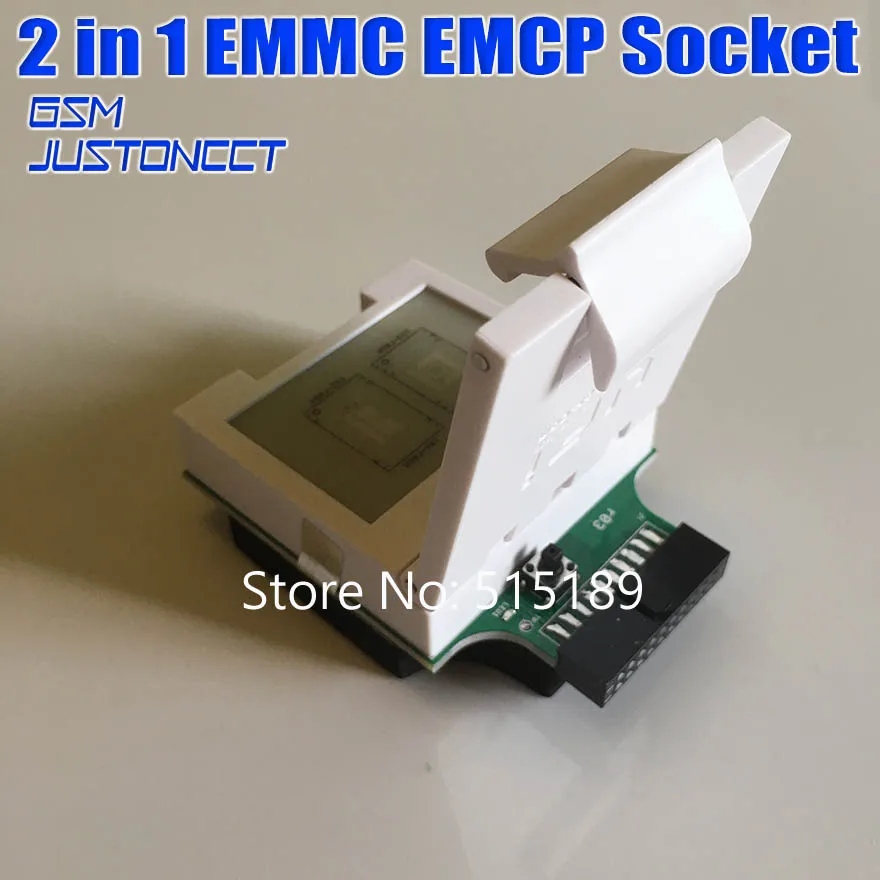 2 в 1 гнездо EMMC/EMCP (186-FBGA, 153-FBGA, 162-FBGA, 169-FBGA) тестовый адаптер для UFI Box