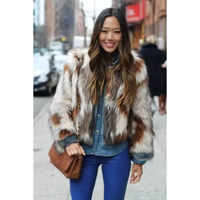Aliexpress.com : Buy Fashion Long Hairy Shaggy Faux Fox Fur Coat ...