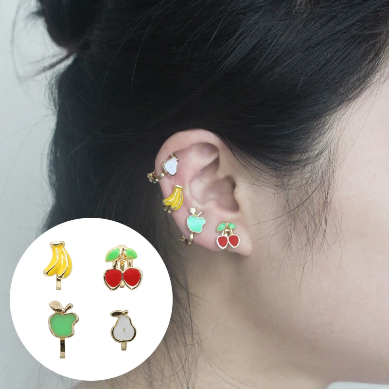 Buy 1pcs Fashion Summer Fruits Earrings Cherry Ear