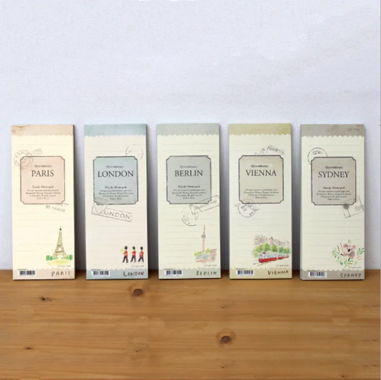 

1 piece Korea Stationery Fashion Classic Retro Memo Pad Sticky Notes Stickers Bookmark Memo Flags Index Pad Tab Diary Book