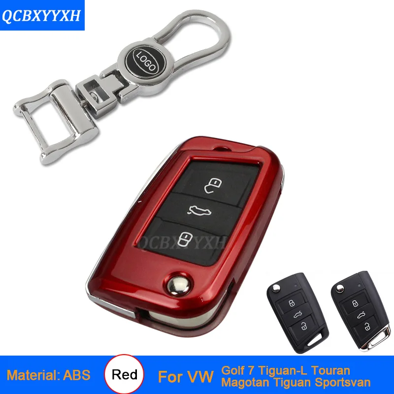 Car Key Cover Car-Styling Zinc Alloy+Plastic Case For VW Sportsvan Tiguan Touran Magotan Golf 7 Polo Passat Bora Car Key Case