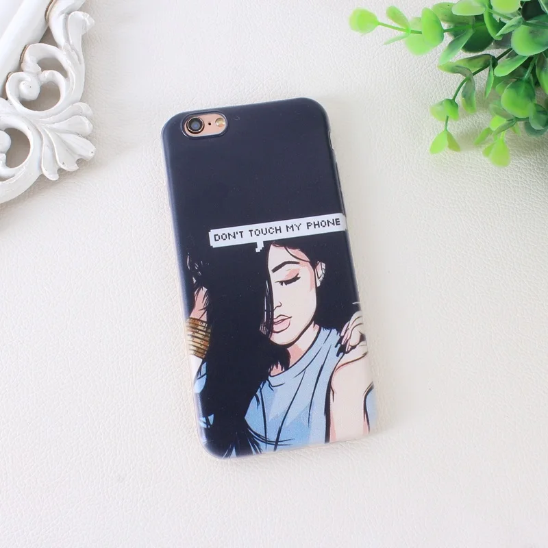 Girly Sexy Lips Kiss Case for iphone 6 6s 5 5s SE 7 Transparent (2)