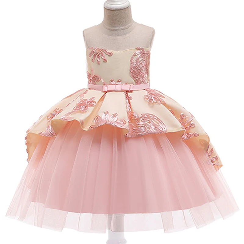 

Girl Princess Dress Noble Elegant Dance wedding Evening Dress Bridesmaid Birthday Party Sweet And Temperament dress For Children
