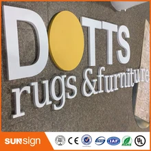 Не светлая внешняя вывеска буквы Channel и знаки