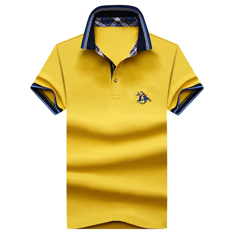9Color Horse Polo men quality cotton summer brand short golf riding man polos male clothing 4XL large size Muls 2017 new arrival-03