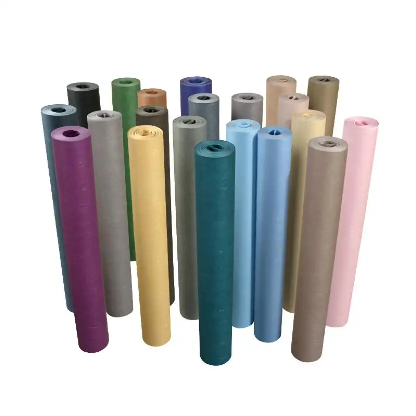 

2019 Hot Sale Natural Silk Wallpaper Modern Plain Color Living Room Bedroom Decor Non Woven Wallpapers Home Decoration EZ176