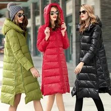 Зимний длинный пуховик и куртки с капюшоном, верхняя одежда, водонепроницаемая, толстая, теплая, высокое качество, модная