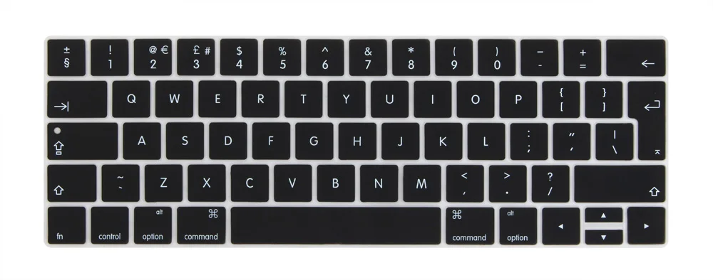 Английский евро Введите клавиатуры Обложка для 2016-2018 Macbook Pro 13 15 дюймов с Touch Bar новая модель A1706 a1707