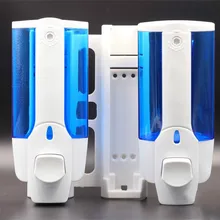 350 мл Емкость двойной насос действие Мыло Лосьон дозатор настенный с прозрачными камерами для душа гель для душа шампунь