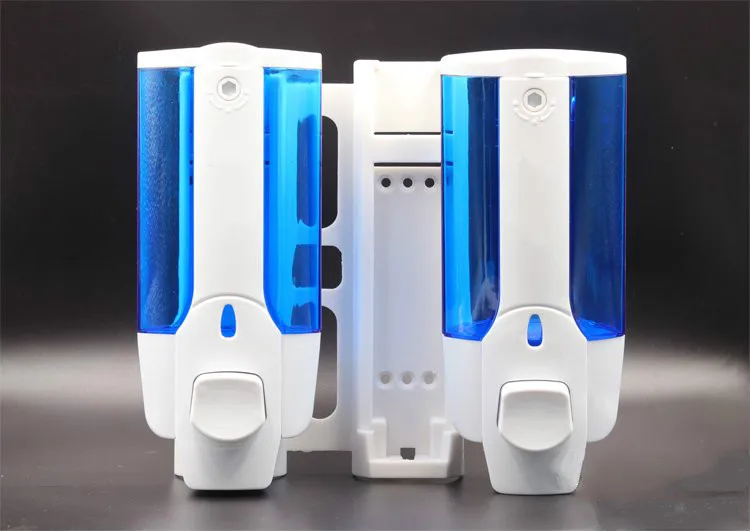 350 ml Capacity Dual Pump Action Soap Lotion Dispenser Wall Mounted