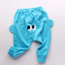 Весенне-летние штаны для мальчиков и девочек штаны-шаровары Одежда для детей от 1 года до 6 лет однотонные хлопковые повседневные свободные длинные штаны для маленьких мальчиков