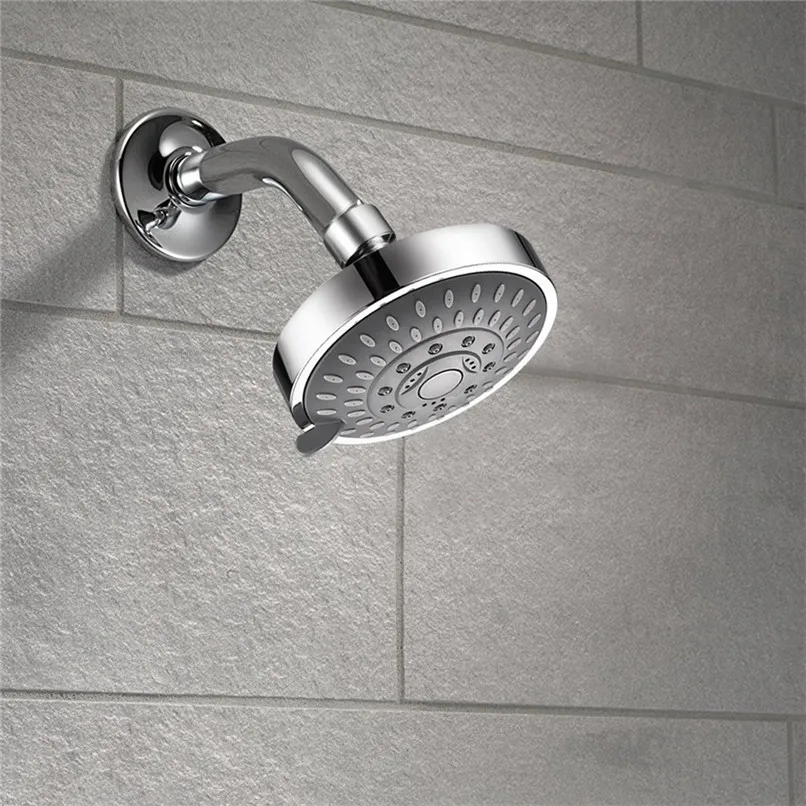 Shower Head High Pressure 4 Inch 5-setting Adjustable Shower Heads Top Spray Bathroom accessories #2Y23 (4)