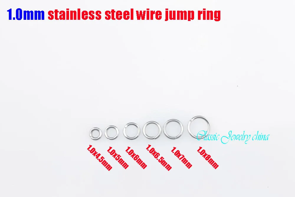 1,0x1000 мм-x 8 мм кольцо из нержавеющей стали разделенные кольца ожерелье аксессуары цепи DIY части шт в упаковке