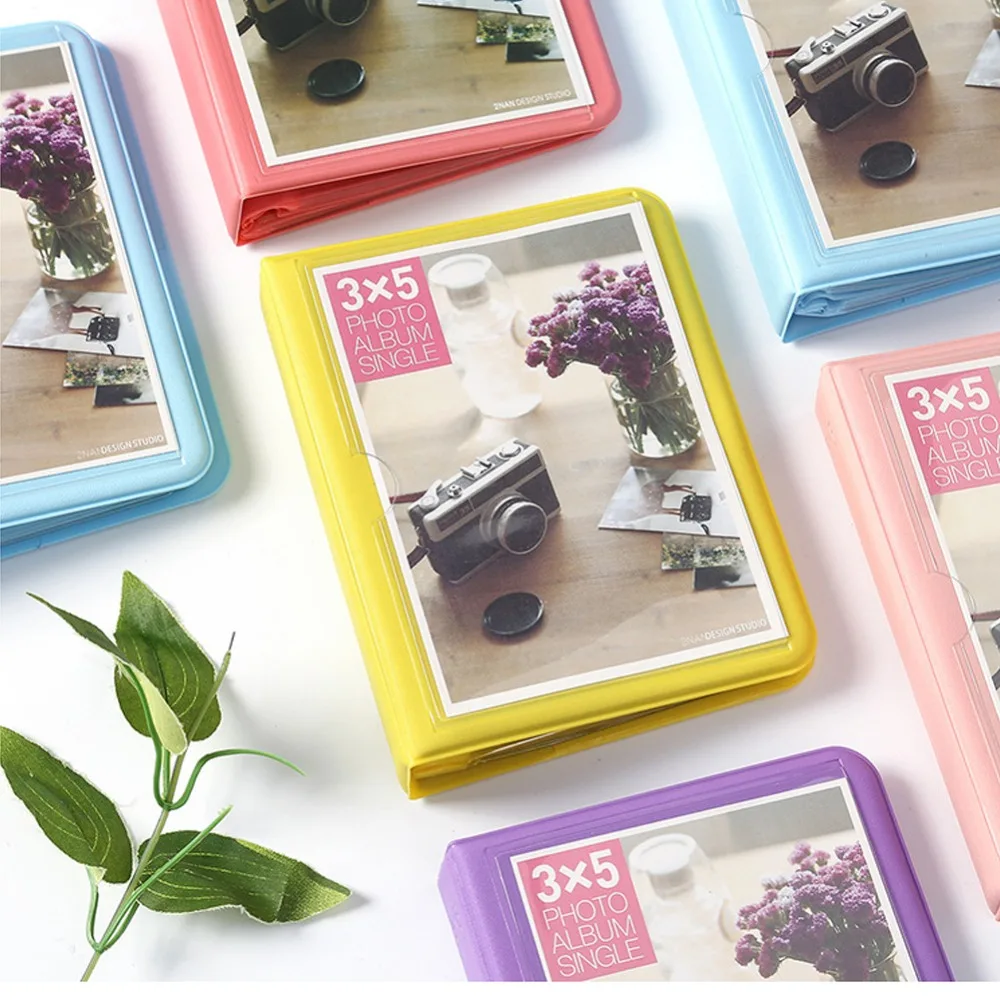 

32 Pockets Colorful 3X5 Mini Single Photo Album Picture Case Storage for 5 Inch Photo / Instax WIDE Film