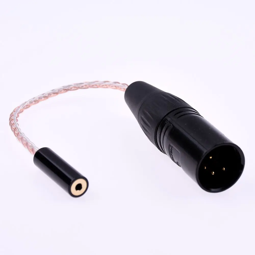 10 см 4-контактный XLR штекер 2,5 мм TRRS женский сбалансированный аудио кабель-адаптер для наушников Astell& kern AK240 AK380 AK320 DP-X1 FIIO