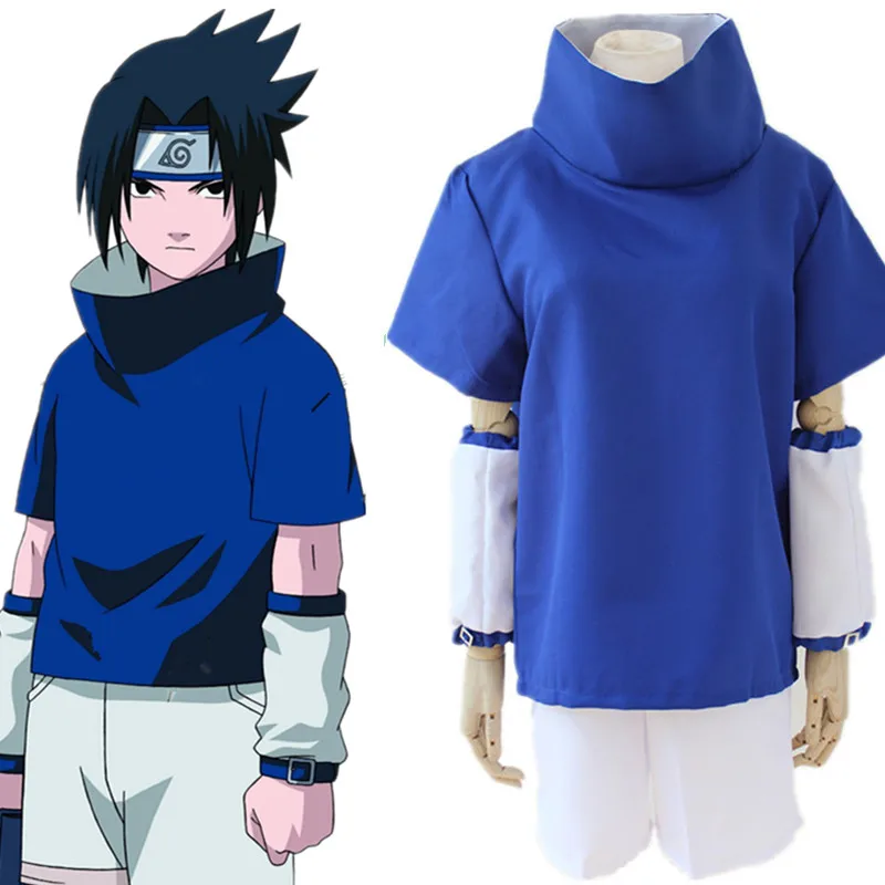 

Uchiha Sasuke cosplay costumes Japanese anime Naruto blue clothing Masquerade/Mardi Gras/Carnival Halloween costumes