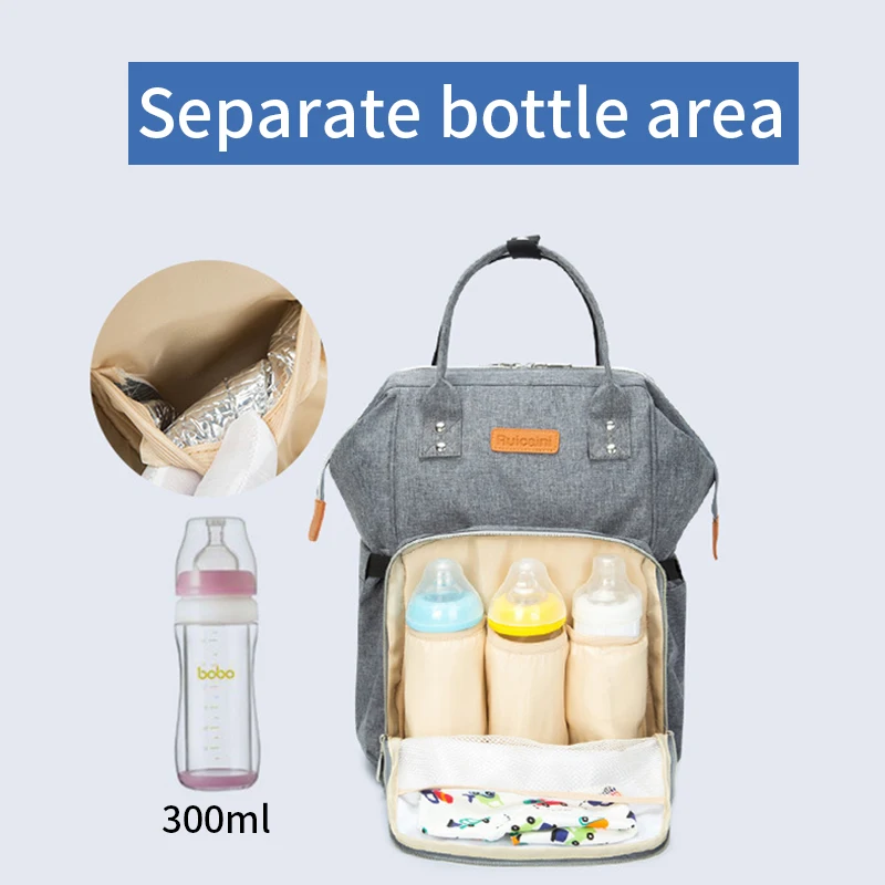 Diaper Bag For Baby Stroller Mummy Maternity Travel Backpack Waterproof Nappy Changing Bag Large Space Organizer Nursing Wet Bag (3)