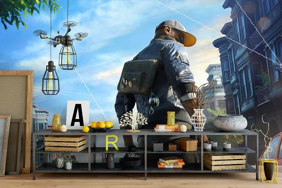 カスタム3d立体壁紙壁用3 Dカフェゲーム戦争壁フォトmural壁紙用リビングルーム Wallpapers For Living Room Photo Mural Wallpapermural Wallpaper Aliexpress