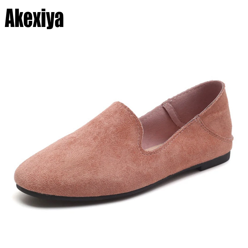 

2019 the new Spring Summer Ladies Shoes Flats Women Shoes Black Pink khaki Size 35-40 Casual Shoe Sapato Womens Loafe d249