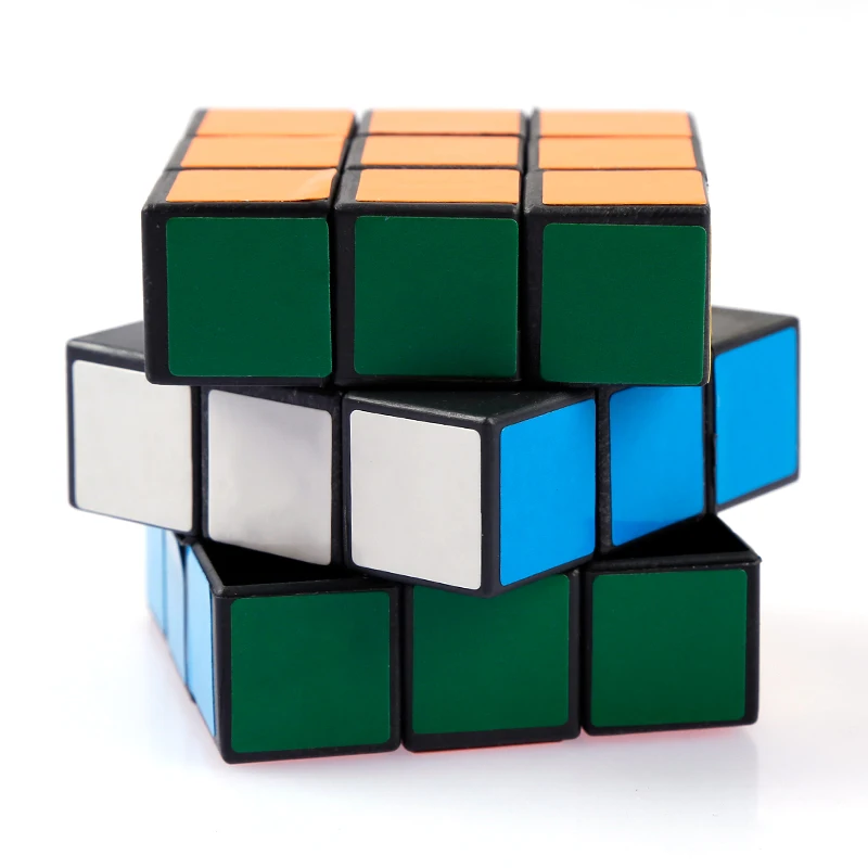 Красочные три слоя магический куб профессиональный соревнования скорость Cubo не наклейки головоломка волшебный куб крутая игрушка мальчик