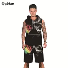 Qybian повседневные топы на бретелях, Комплекты Толстовки Спортивная одежда для фитнеса, мужские футболки без рукавов для бодибилдинга, удобные мужские комплекты