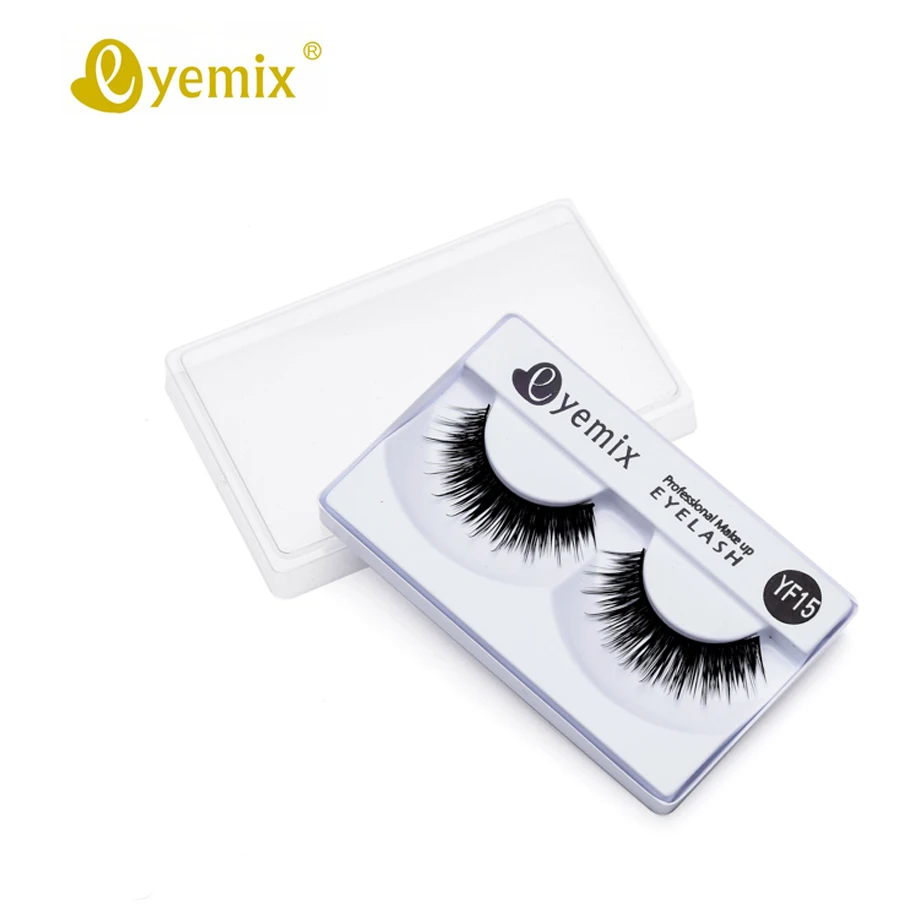 

Eyemix High Quality YF15 Eyelash Handmade False Mink Eyelash For Professional Eyelash Extension Beauty Fashion Eyelashes