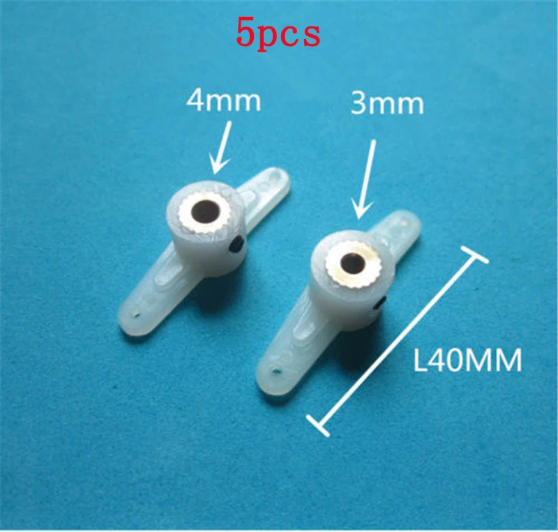 5pcs Bilateral Steering Rocker Steering Arm Dual Arm 3mm 4mm for RC