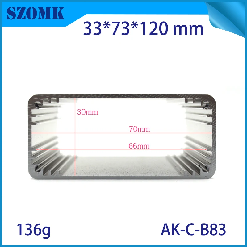 aluminum box for electronic project extruded aluminum electrical cabinet szomk aluminum housing for pcb design GPS control enclosure (2) - 