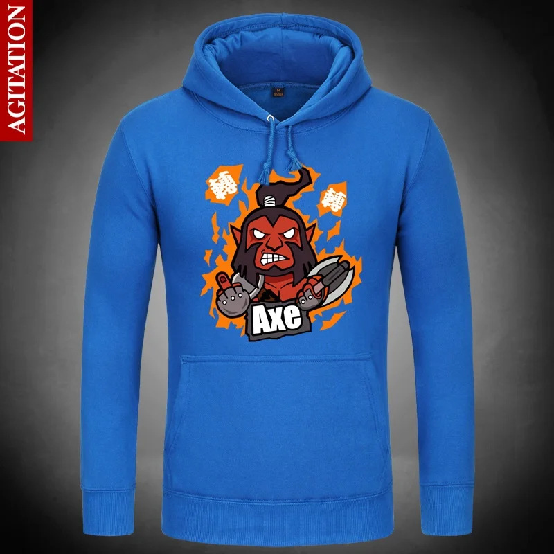  AXE Dota 2 All Stars Hoodies Hoody Pullover Sweatshirts Loose Outerwear Cute Unisex Cotton Game Coa
