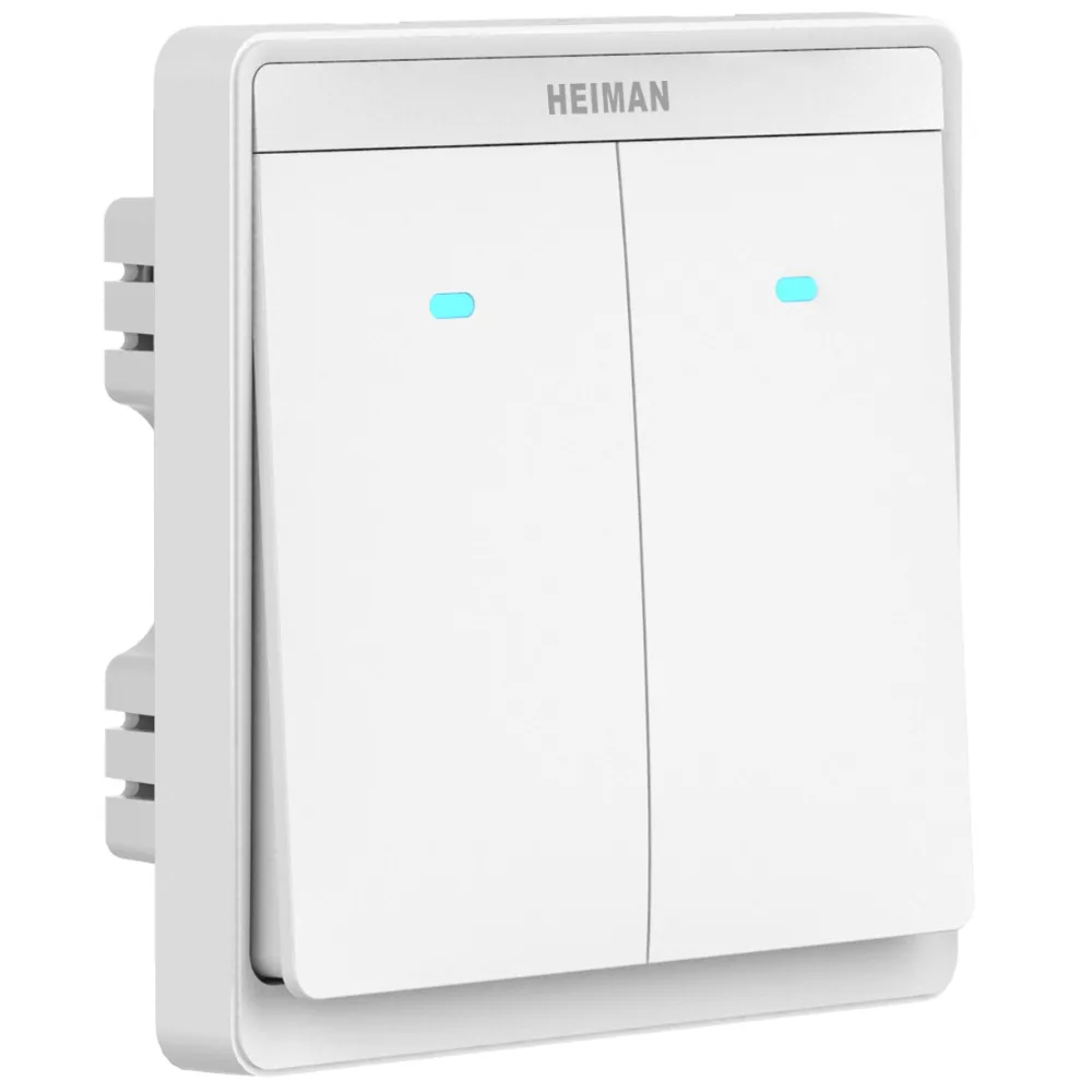 Красивый дизайн Heiman Zigbee Wi-Fi smart switch для домашней автоматизации системы управления бытовой техники с помощью приложения