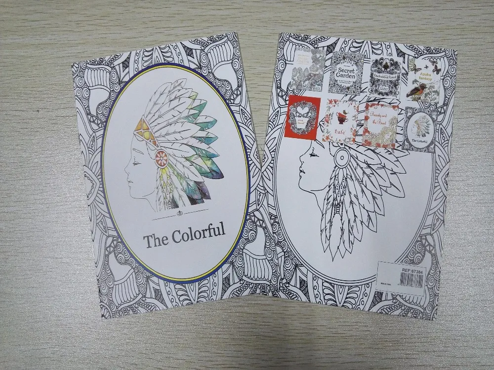 

16 Pages English Edition The Colorful Coloring Book Secret Garden Styles For Adult Relieve Stress Painting Drawing Books