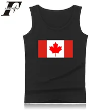 Канадский флаг Повседневное майка Для мужчин модные черные Бодибилдинг Рубашка без рукавов Канада пытка белый XXS-4XL Размеры Летняя майка