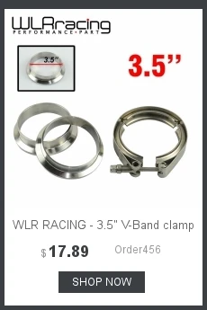 WLR RACING-" SUS 304 нержавеющая сталь вытяжной V-Band зажим фланец комплект V-Band Vband мужской женский дизайн WLR5243