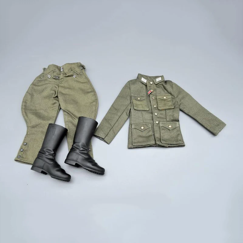 

1/6 WWII German Army Wehrmacht Uniforms Clothes Models Pants Coat Shoes set for 12''Action Figures Bodies Accessories