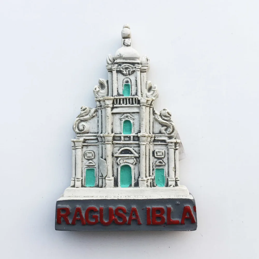 

BABELEMI 1pcs Ragusa Ibra Sicily Italy Fridge Magnet Chiesa di San Giuseppe Souvenirs Refrigerator Stickers Home Decoration