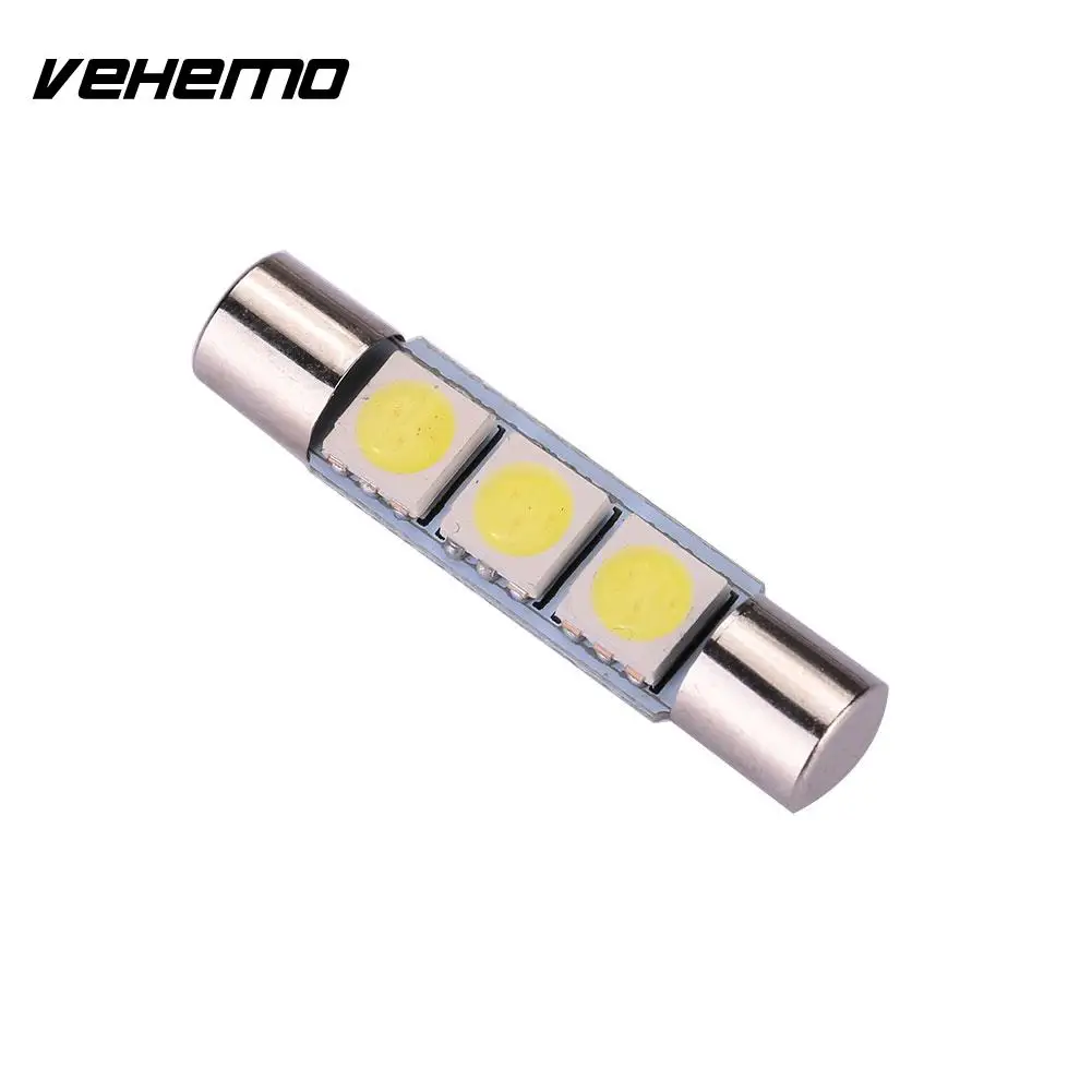 Vehemo LED Автомобильный сигнальный фонарь для чтения 31 мм 5050 3SMD Лампа DC 12V прочный |